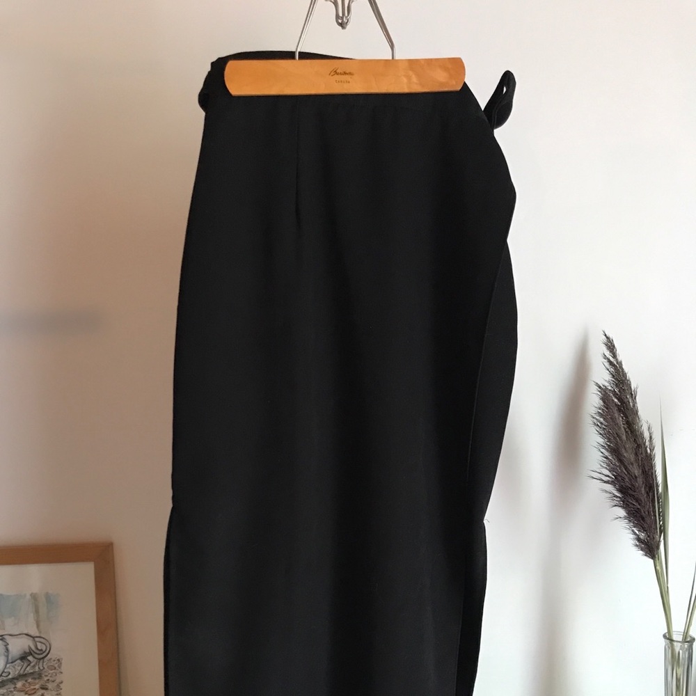Vintage black wrap skirt